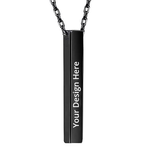 PERSONALISED CUBOID NAME PENDENT - Le Prestige Box