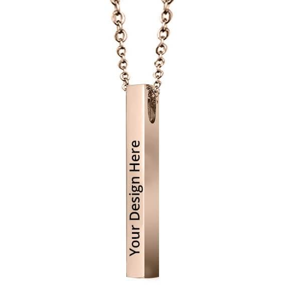 PERSONALISED CUBOID NAME PENDENT - Le Prestige Box