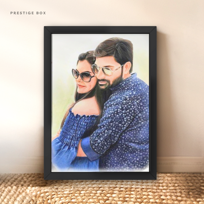 Realistic Handmade Coloured Sketch  Portrait