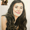 Realistic Handmade Coloured Sketch  Portrait