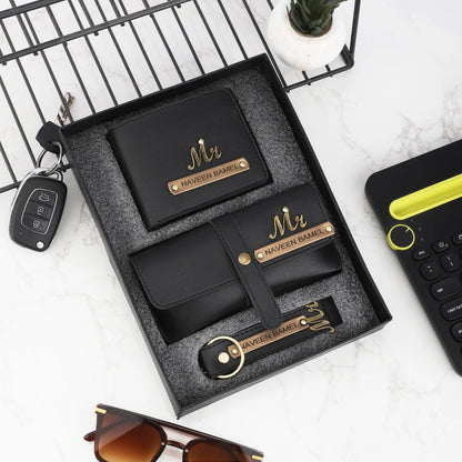 Essentials Set: Wallet, Eyewear Case & Keychain