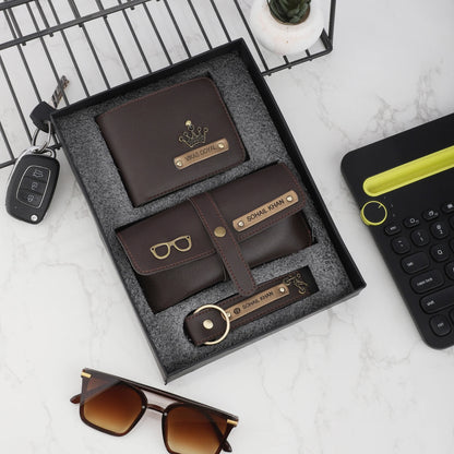 Essentials Set: Wallet, Eyewear Case & Keychain