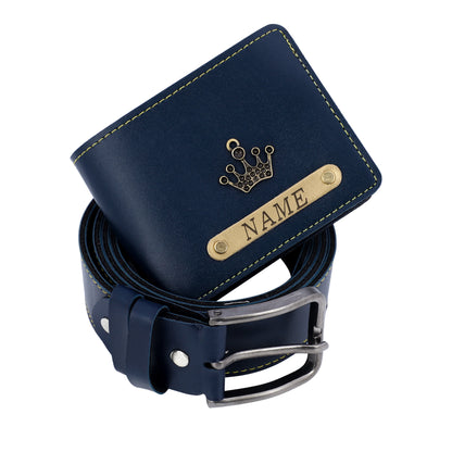 Personalised Wallet And Belt Combo