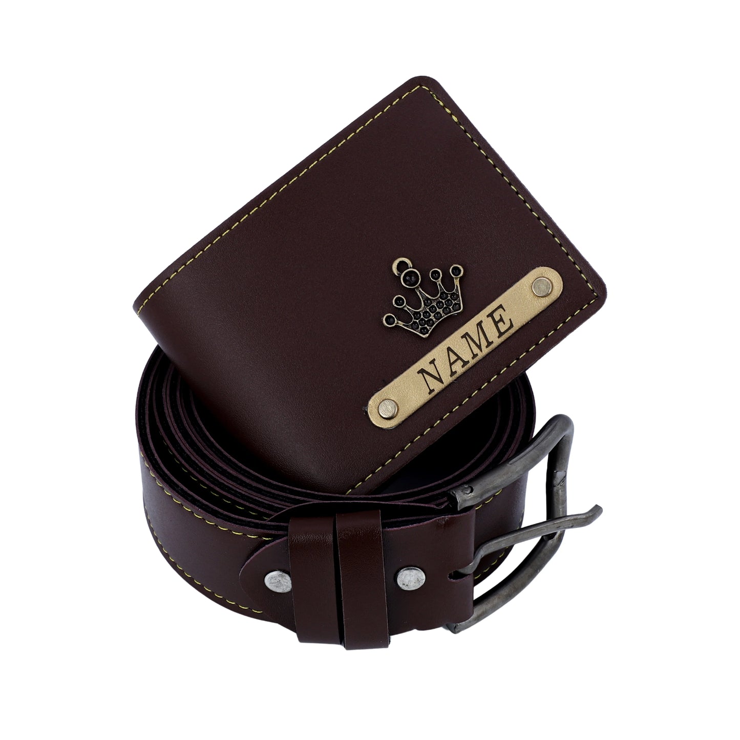 Personalised Wallet And Belt Combo