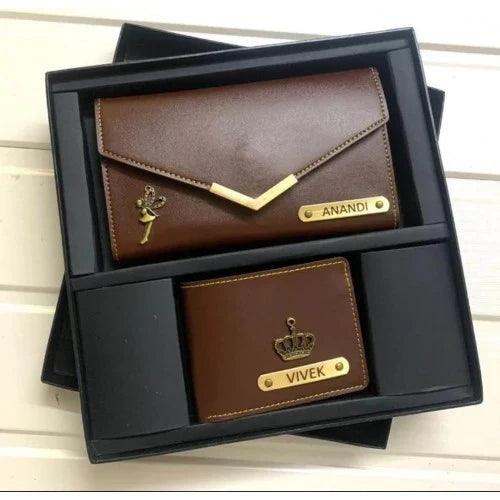 Customised Couple Wallets Gift Combo - Gift for Couple - Le Prestige Box