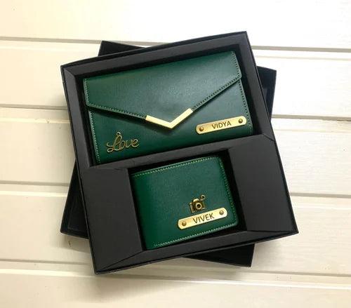 Customised Couple Wallets Gift Combo - Gift for Couple - Le Prestige Box