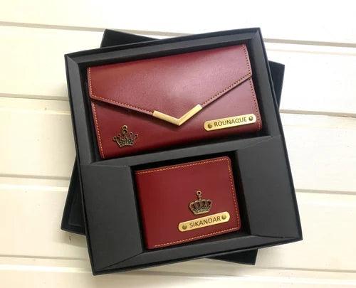 Customised Couple Wallets Gift Combo - Gift for Couple - Le Prestige Box