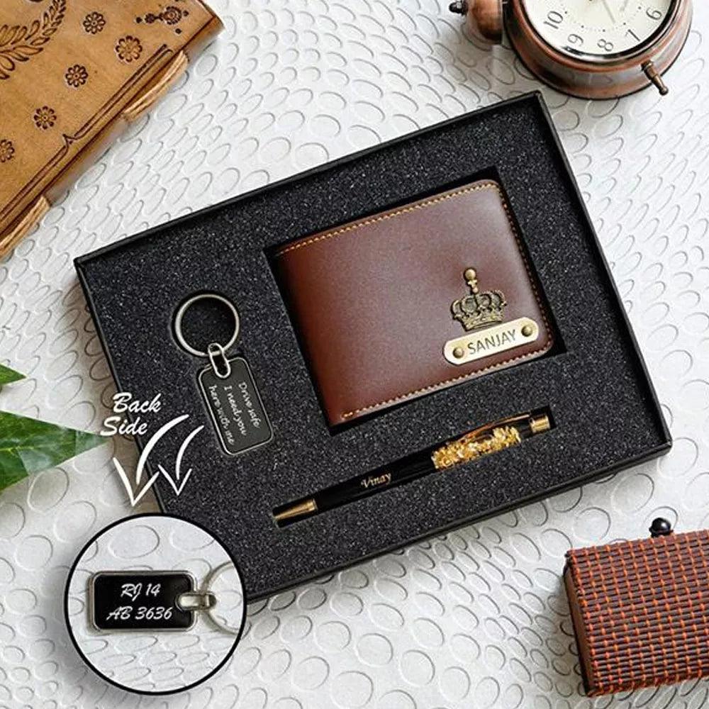 Customized wallet pen and key - chain combo - Le Prestige Box