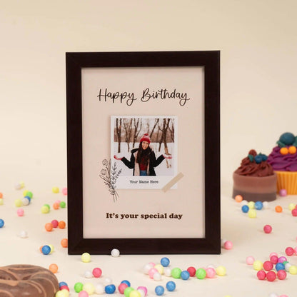 Happy Birthday Photo Frame - Le Prestige Box