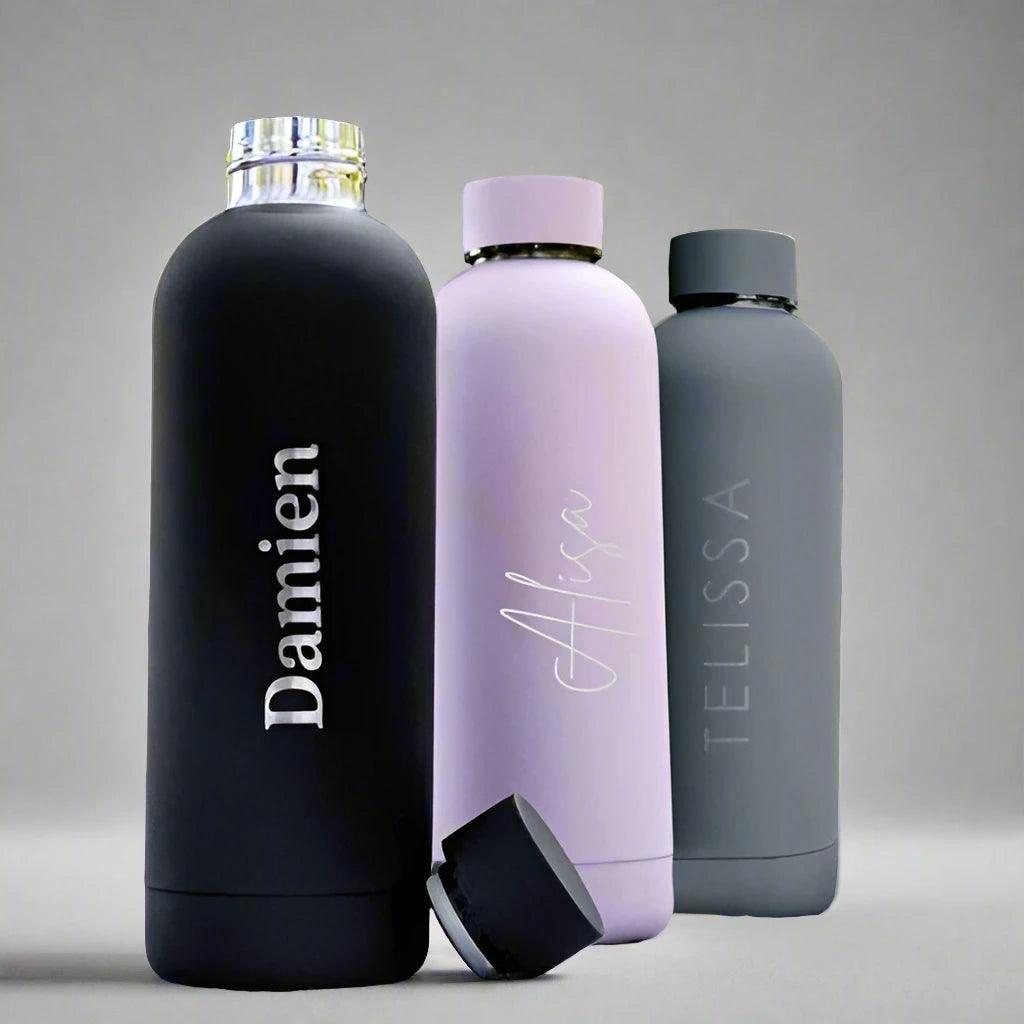 Personalized Insulated Water Bottle Matte Finish - Le Prestige Box