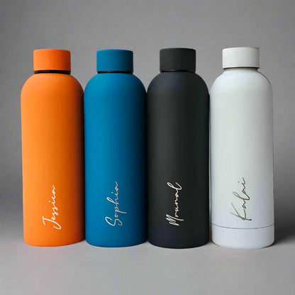 Personalized Insulated Water Bottle Matte Finish - Le Prestige Box