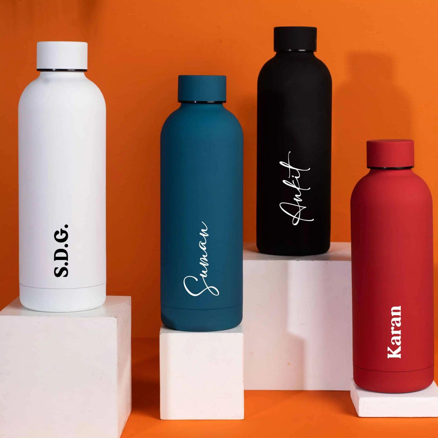 Personalized Insulated Water Bottle Matte Finish - Le Prestige Box