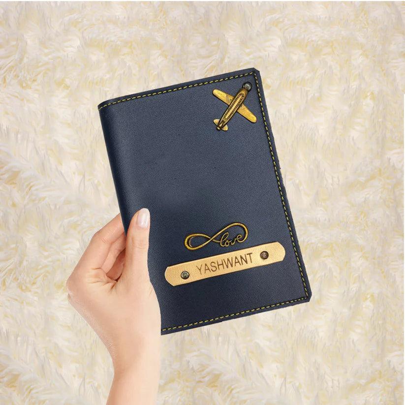 PERSONALIZED PASSPORT CASE WITH NAME & CHARM - Le Prestige Box