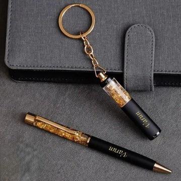 Personalized Pen And Keychain Set - Le Prestige Box