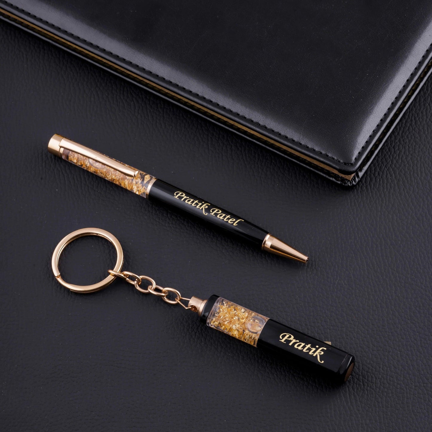 Personalized Pen And Keychain Set - Le Prestige Box