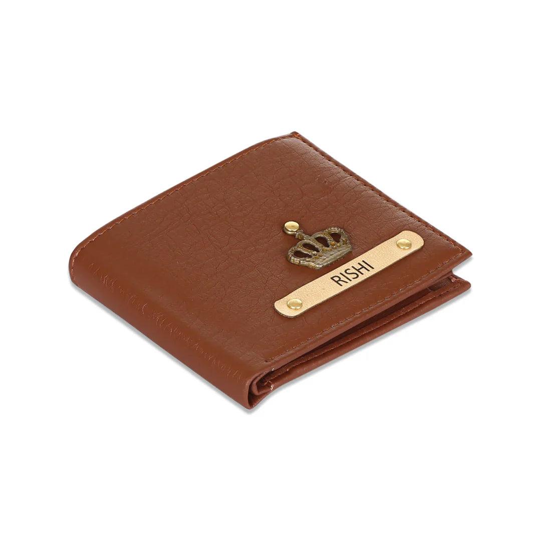 Personalized Textured Wallet With Name & Charm - Le Prestige Box