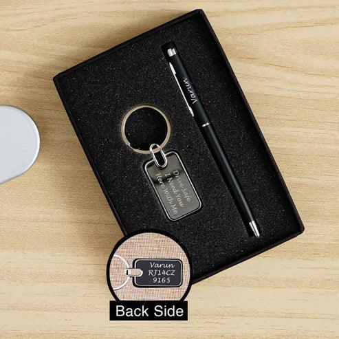 Personalized Touch Screen Pen & Keychain Combo - Le Prestige Box