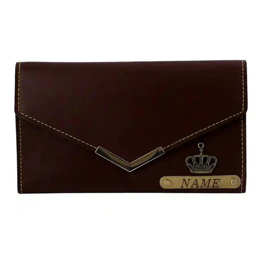 PERSONALIZED WOMEN CLUTCH WITH NAME AND CHARM - Le Prestige Box