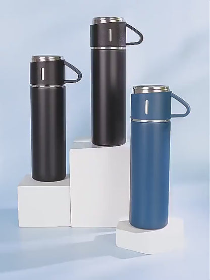 Personalized Vacuum Insulated Flask Gift Set With 2 Cups