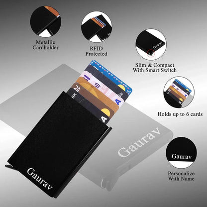 RFID Protected Metal Card Holder - Le Prestige Box